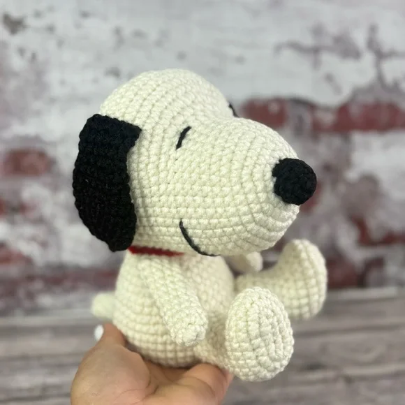Handmade Crochet Snoopy Amigurumi Doll | Cute Plush Toy or Home Décor - Picture 4 of 13